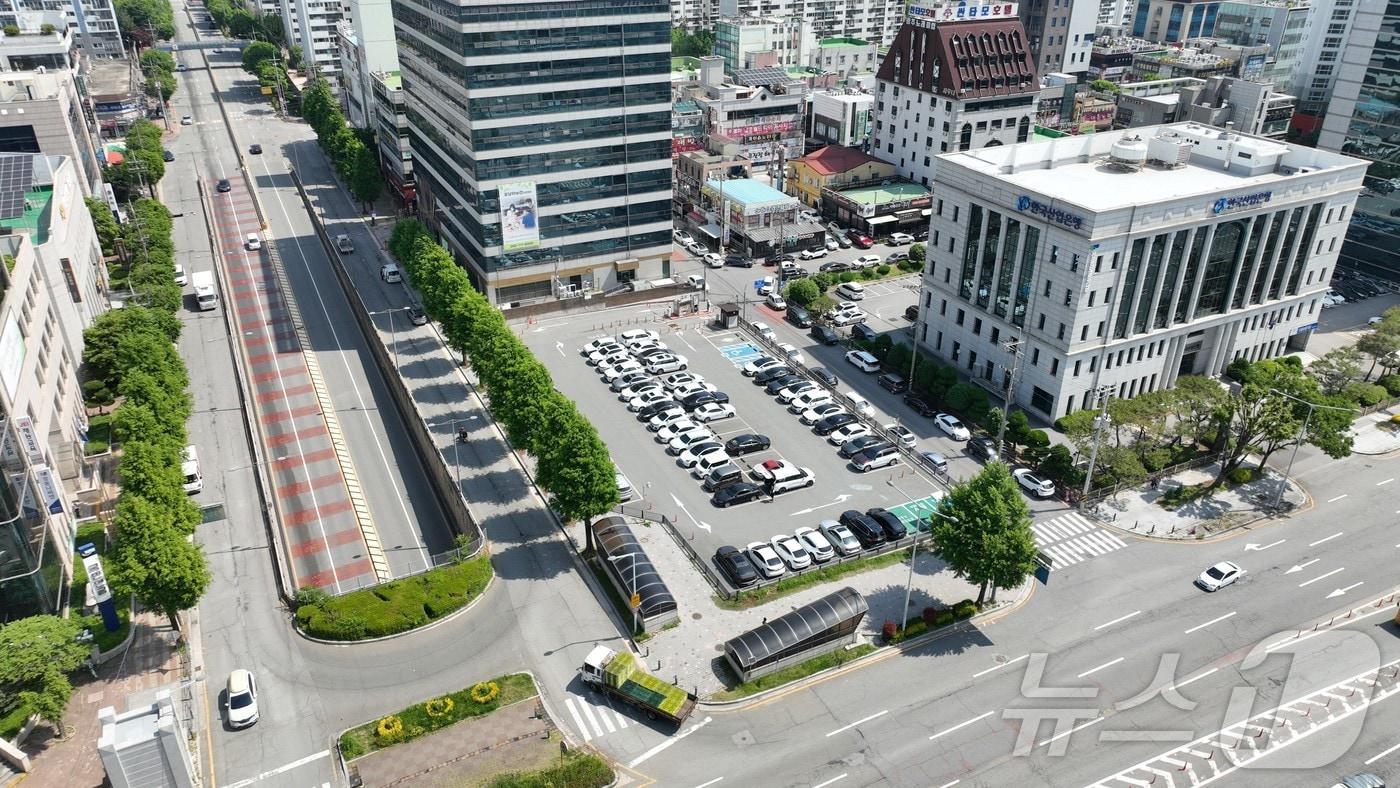 무진로 공영주차장. &#40;광주 광산구 제공. 재판매 및 DB 금지&#41; 