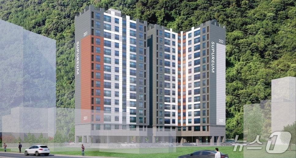 본문 이미지 - 전북 무주군 무주읍에 들어서는 수푸름 조감도.&#40;무주군 제공. 재판매 및 DB 금지&#41;