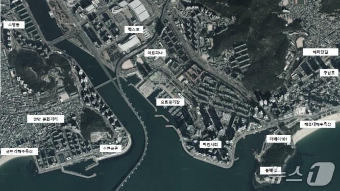 본문 이미지 - 운항 구역(광안리~수영강~해운대).(부산시 제공. 재판매 및 DB금지)