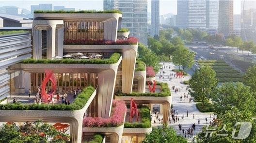 본문 이미지 -  코엑스 인근 지상부 예상 조감도 &#40;서울시 제공&#41; 뉴스1 ⓒ News1