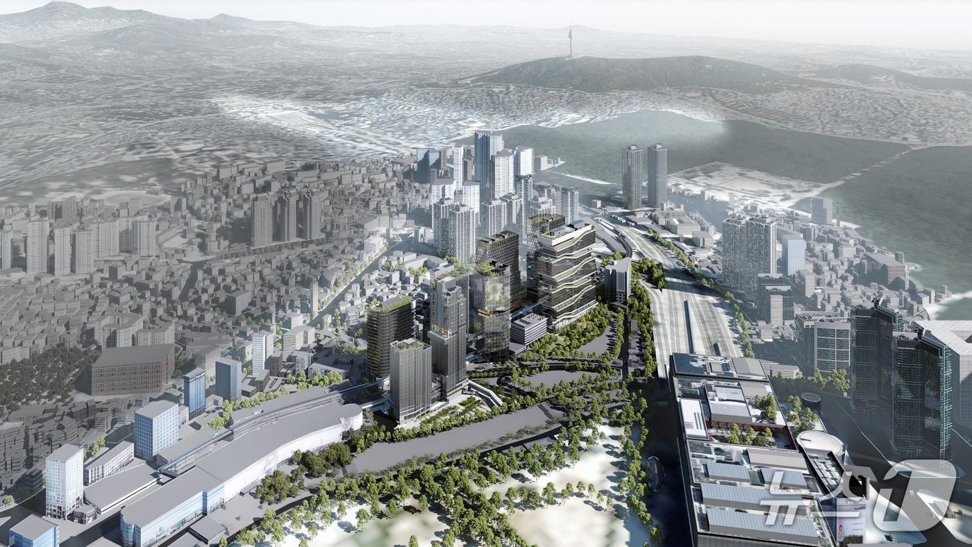 용산지구단위계획 조감도 &#40;서울시 제공&#41; 뉴스1 ⓒ News1