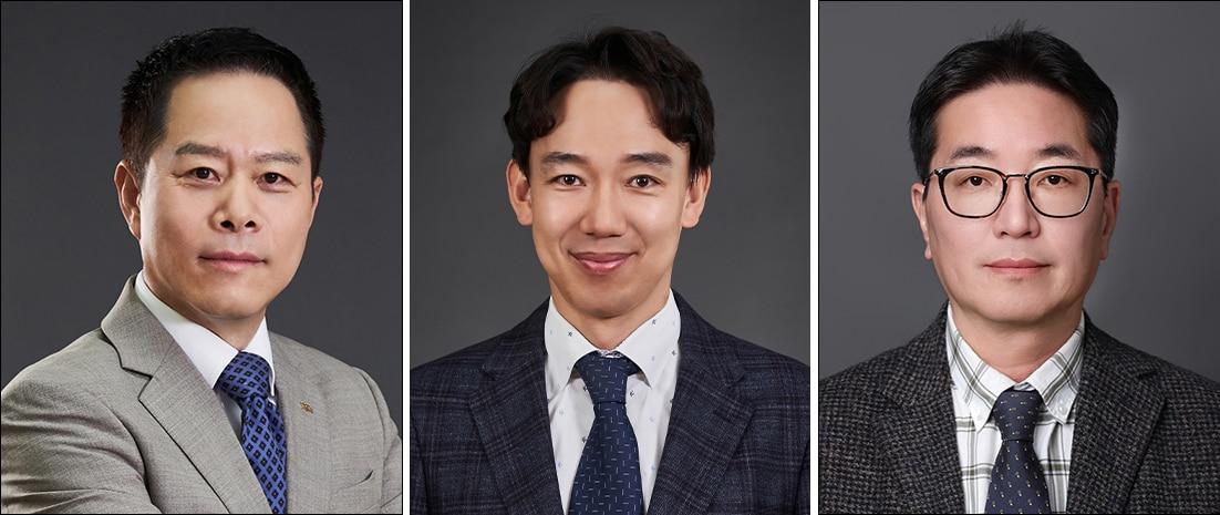 본문 이미지 - 박상영 경영총괄 사장(왼쪽부터), 배기룡 전무이사(의약연구개발본부장), 정대석 상무이사(인사기획부문장).(광동제약 제공)/뉴스1