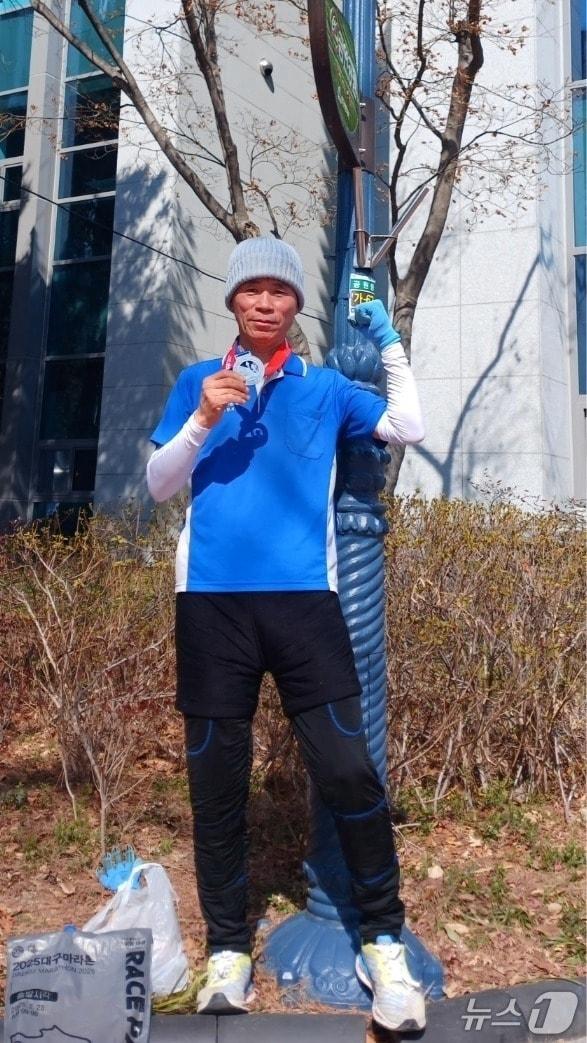 본문 이미지 - 매일 새벽 마라톤을 연습하는 등 부지런한 삶을 살았던 60대 남성이 교통사고로 뇌사에 이른 뒤 5명에 장기기증 후 세상을 떠났다. 사진은 기증자 김남연 씨.&#40;한국장기조직기증원 제공&#41;