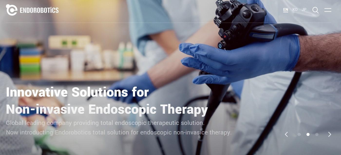 (엔도로보틱스 홈페이지 갈무리)