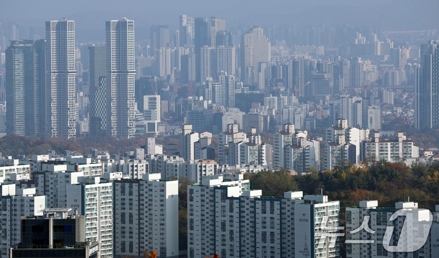 서울의 아파트 단진 모습. &#40;자료사진&#41; /뉴스1 ⓒ News1 김명섭 기자
