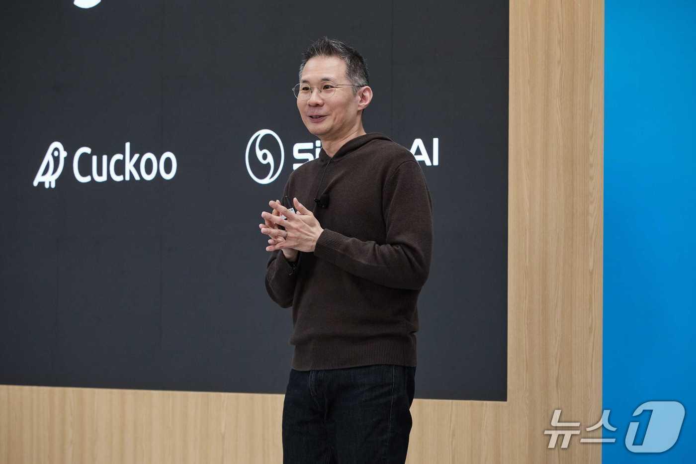 김경훈 오픈AI 코리아 총괄 대표가 데브데이 익스체인지 서울에서 발언하고 있다.&#40;오픈AI 제공&#41;