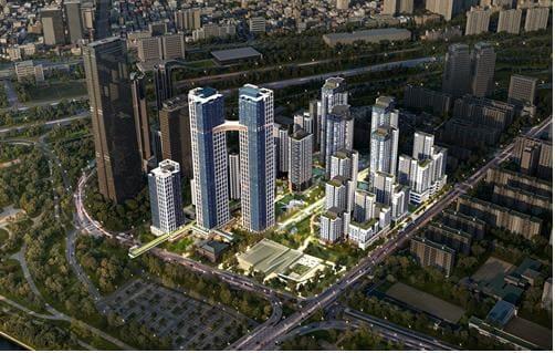 본문 이미지 -  여의도 시범 아파트 투시도&#40;서울시 제공&#41; 뉴스1 ⓒ News1