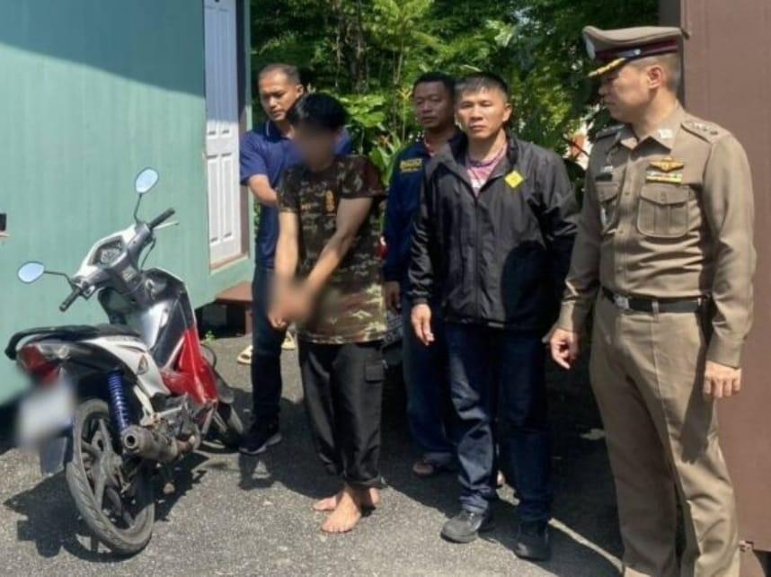 본문 이미지 - 지난 10일&#40;현지시간&#41; 태국 방콕 농쪽 지역에서 20세 미얀마 여성을 성폭행한 혐의를 받는 24세 태국 남성이 현지 경찰에 체포됐다. &#40;마티촌 갈무리&#41;