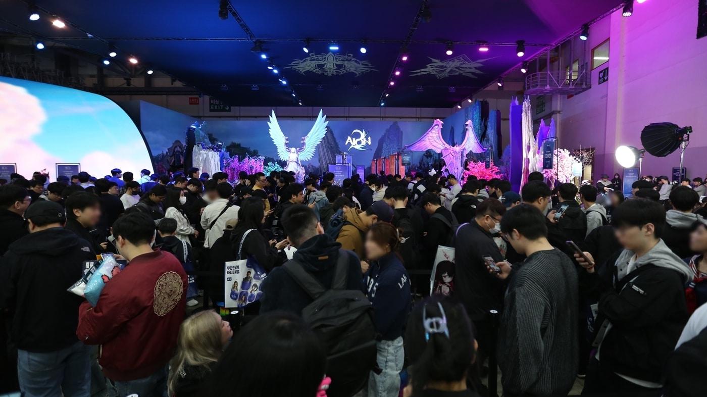 지스타 2025 아이온2 시연 부스 전경 &#40;엔씨소프트 제공&#41;