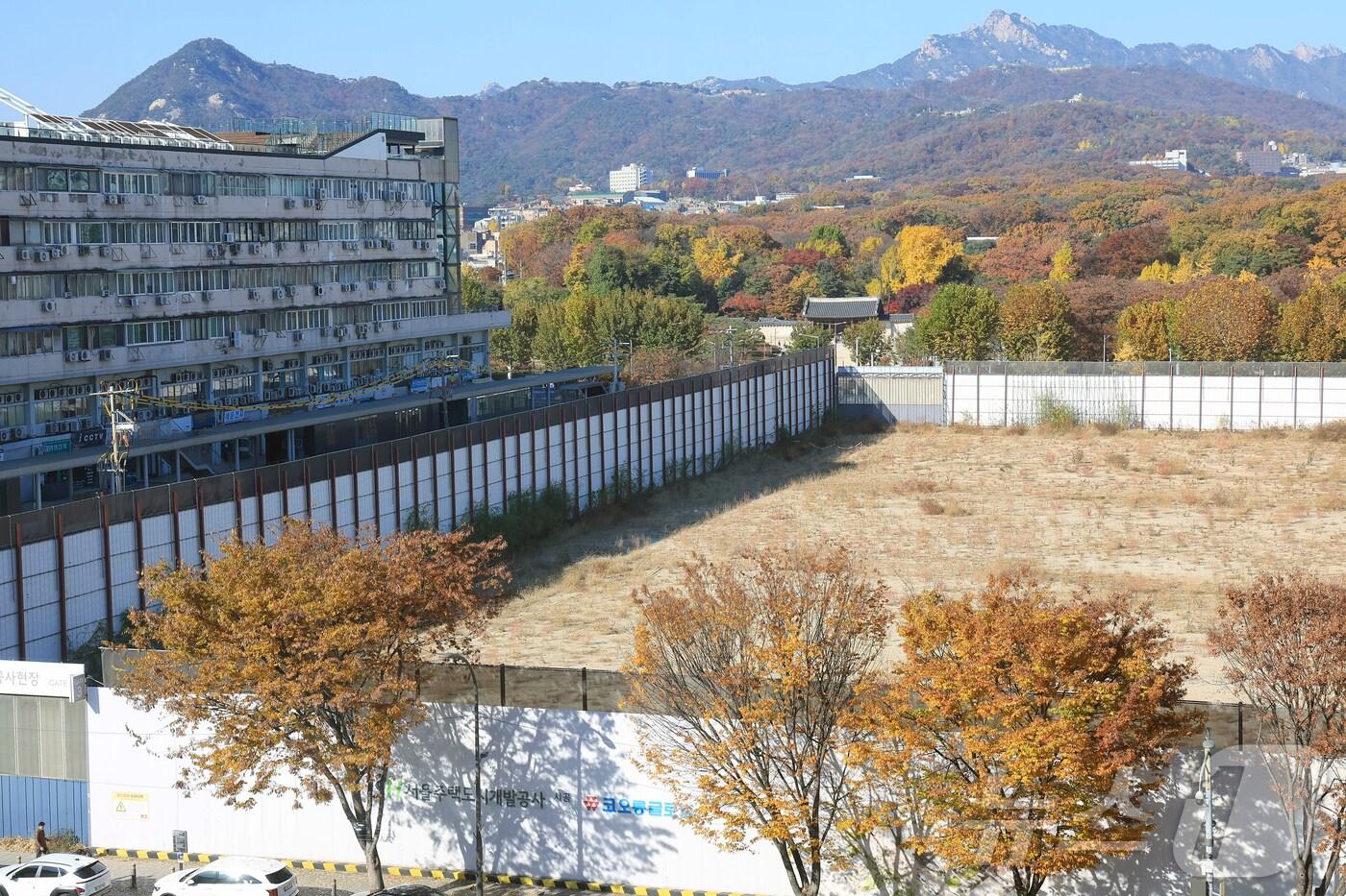 서울 종로구 종묘와 세운 4구역 재개발 공사 현장 모습. 2025.11.14/뉴스1 ⓒ News1 박정호 기자