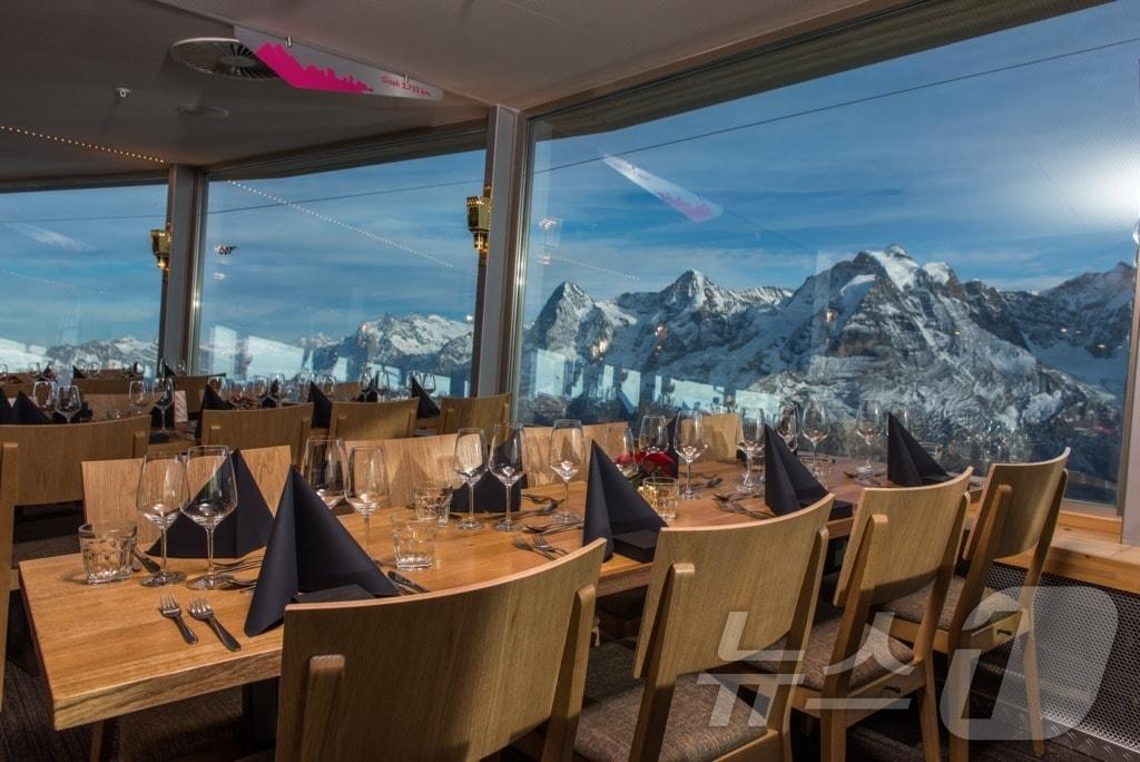 회전 레스토랑 피츠 글로리아(스위스관광청 제공)