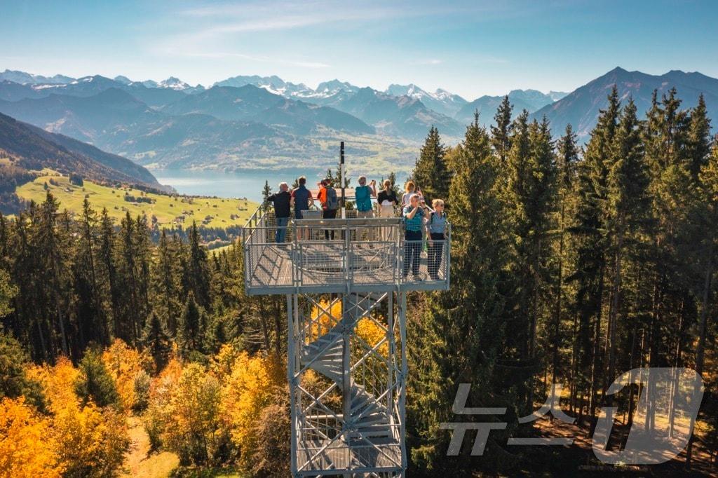 16.4m 높이의 블뤼메 타워스위스관광청 제공)