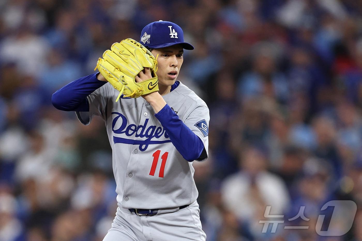 LA 다저스 투수 사사키 로키.ⓒ AFP=뉴스1