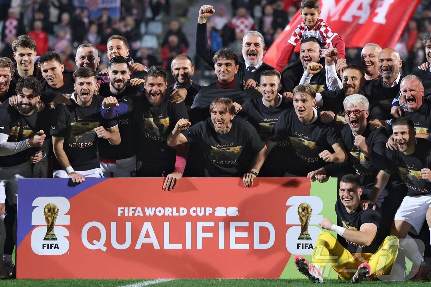 북중미 월드컵 진출을 확정한 크로아티아.  ⓒ AFP=뉴스1