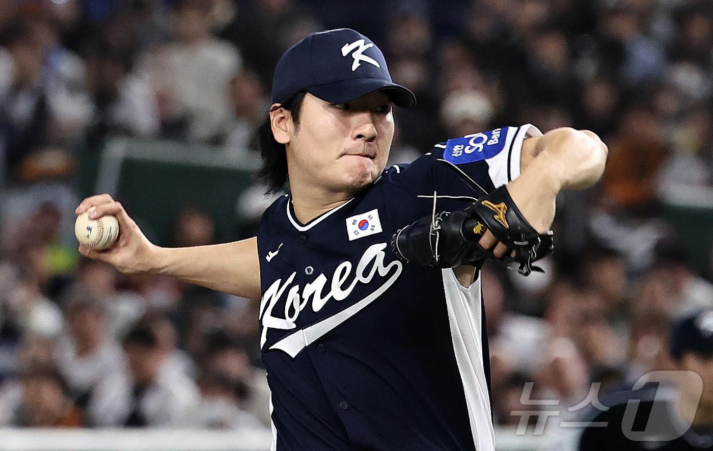 본문 이미지 - 2026 WBC에서 선발 투수로 나설 곽빈. 2025.11.15 ⓒ 뉴스1 구윤성 기자