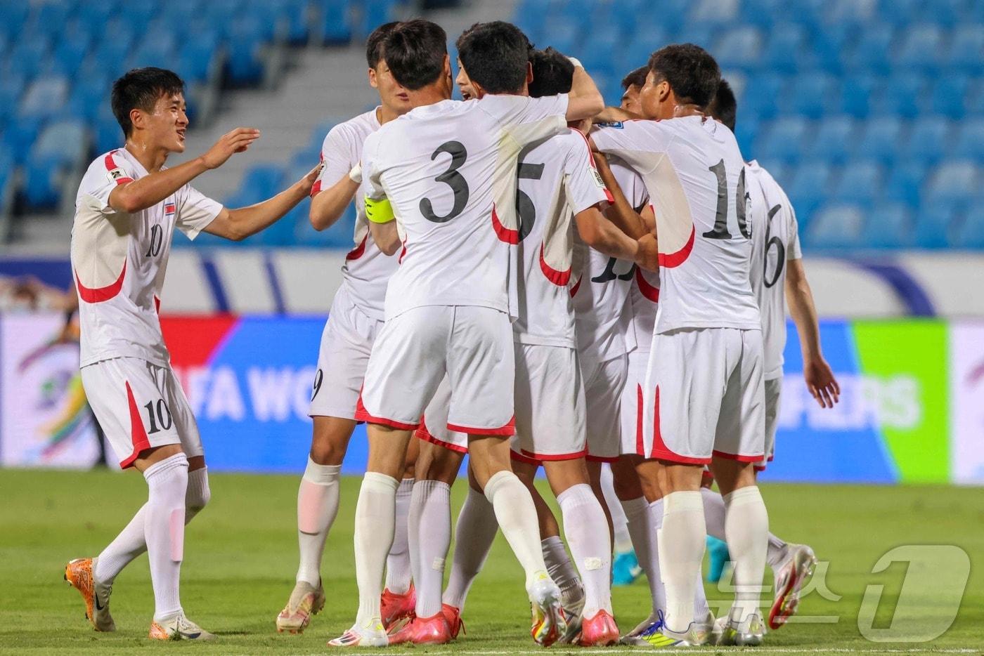 북한 축구 대표팀ⓒ AFP=뉴스1