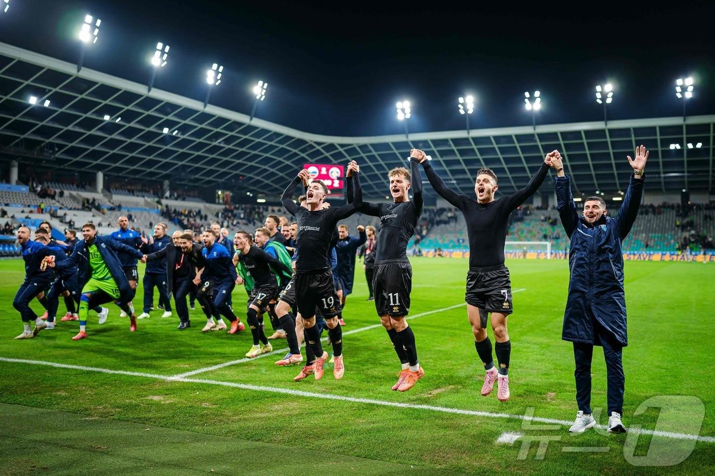 코소보가 북중미 월드컵 플레이오프를 확정했다. ⓒ AFP=뉴스1