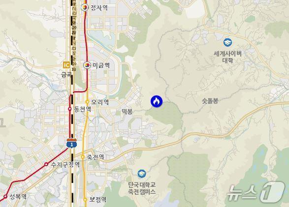 본문 이미지 - 산림청 실시간 산불정보 누리집 캡처.