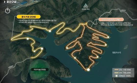 본문 이미지 - 음성 맹동저수지 치유의 숲 위치도.&#40;자료사진&#41;/뉴스1