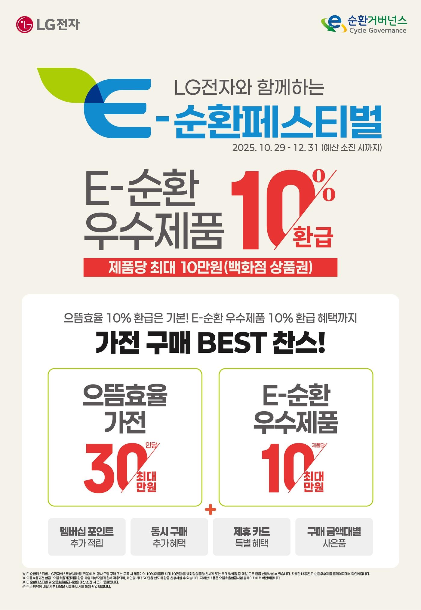 본문 이미지 - LG전자 E-순환페스티벌 포스터 이미지.&#40;LG전자 제공&#41;