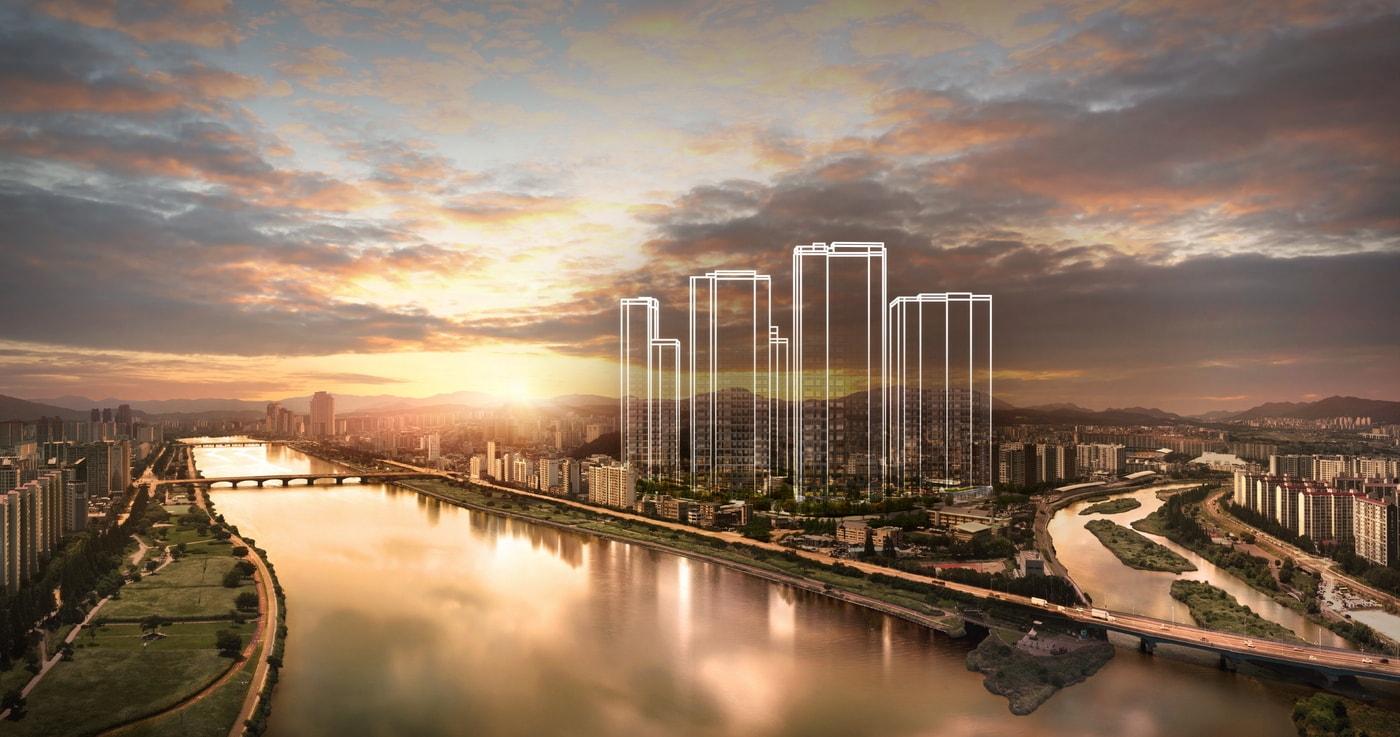  태화강 센트럴 아이파크 투시도&#40;HDC현대산업개발 제공&#41;