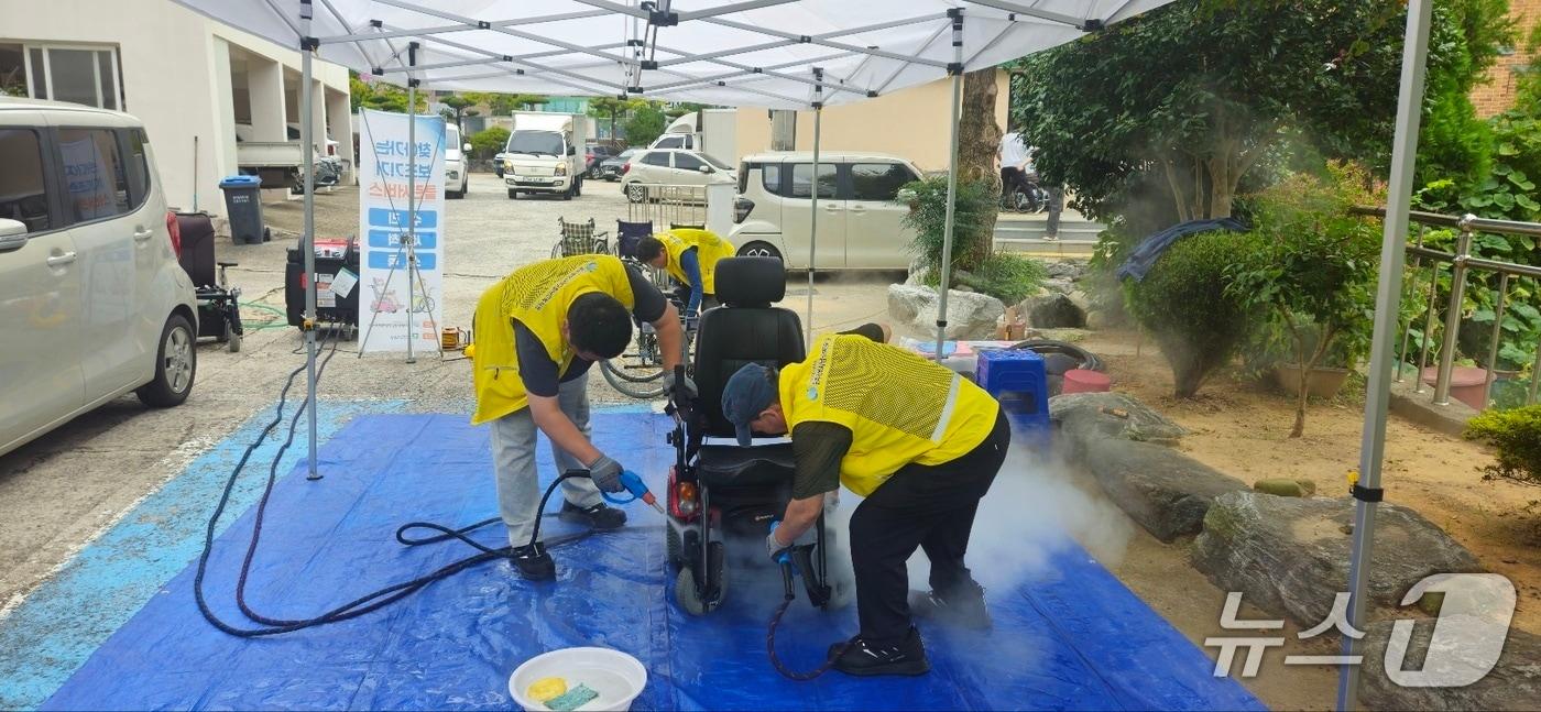 장애인 공공부문 일자리 사업의 모습. 뉴스1 DB