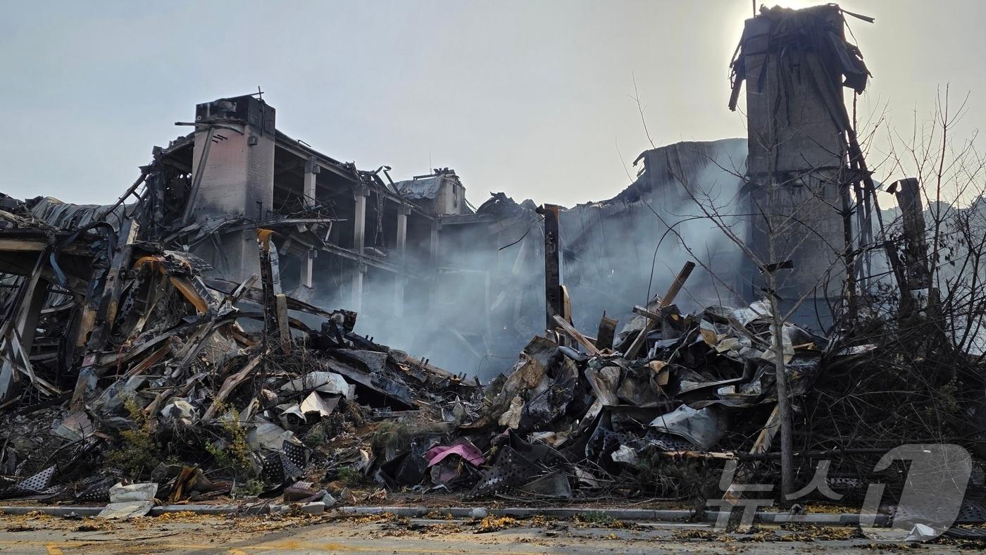 천안 물류창고 화재 현장.&#40;뉴스1DB&#41;