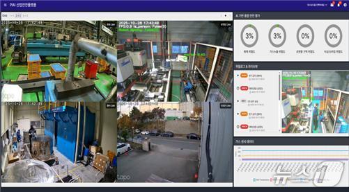 본문 이미지 - 포스텍 인공지능연구원이 최근 대구정밀제조 현장에서 AI 기반 산업안전플랫폼 실증 시연을 진행했다.(포스텍 제공, 재판매 및 DB금지) 2025.11.17/뉴스1