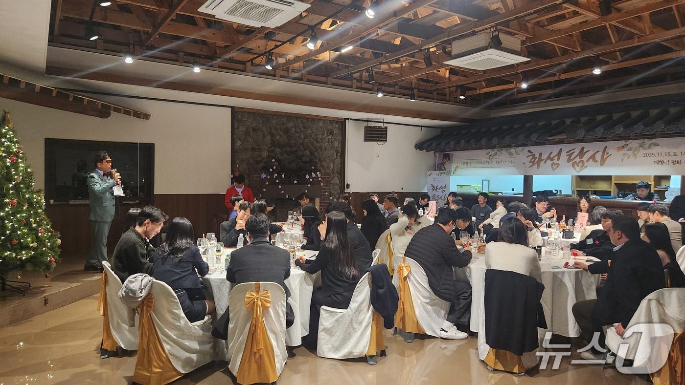 매향리평화기념관에서 열린 &#39;화성탐사&#39;&#40;4기&#41; 행사 모습.