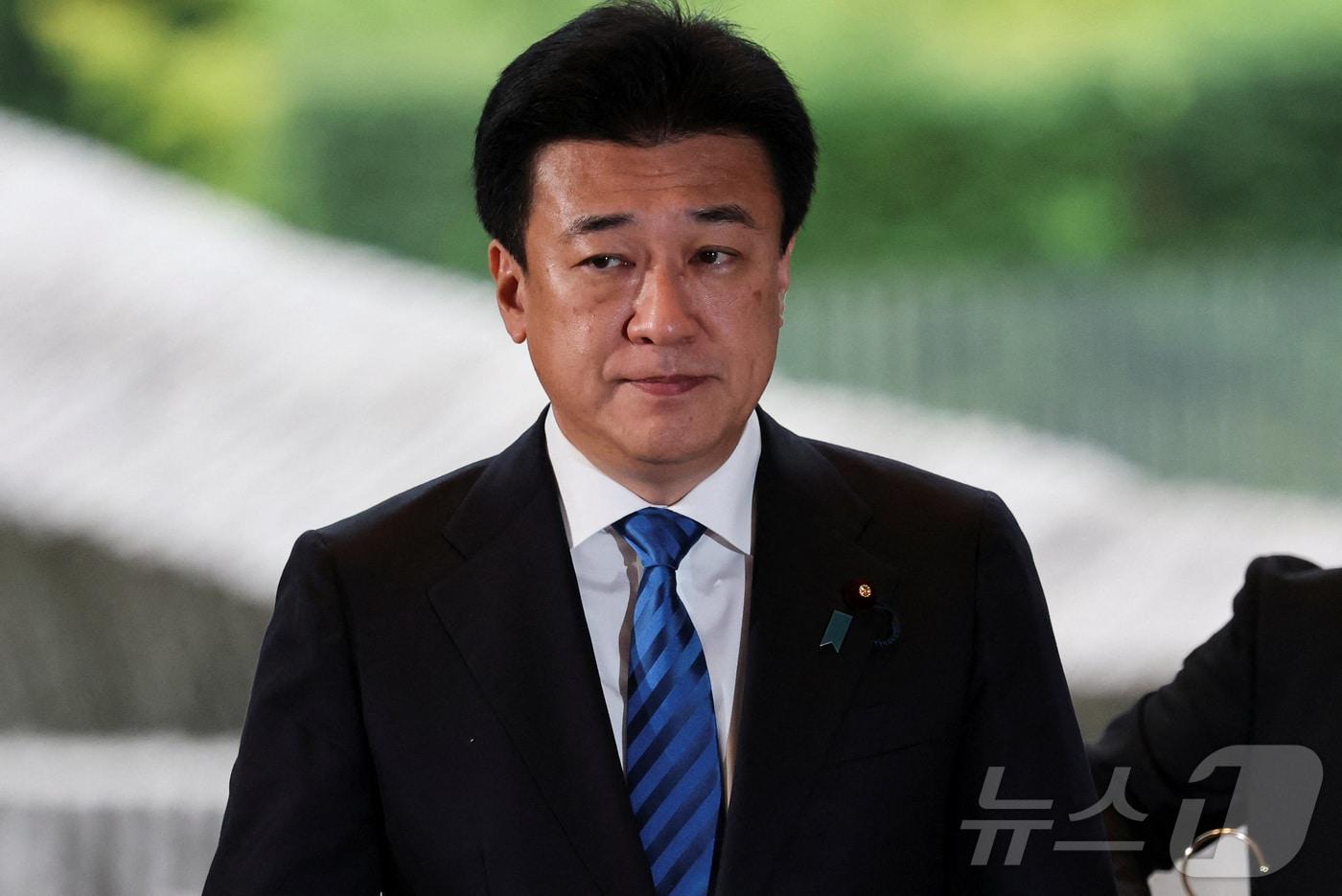 기하라 미노루 일본 관방장관이 21일 도쿄 총리 관저에 입장하고 있다. 2025.10.21 ⓒ 로이터=뉴스1 ⓒ News1 강민경 기자