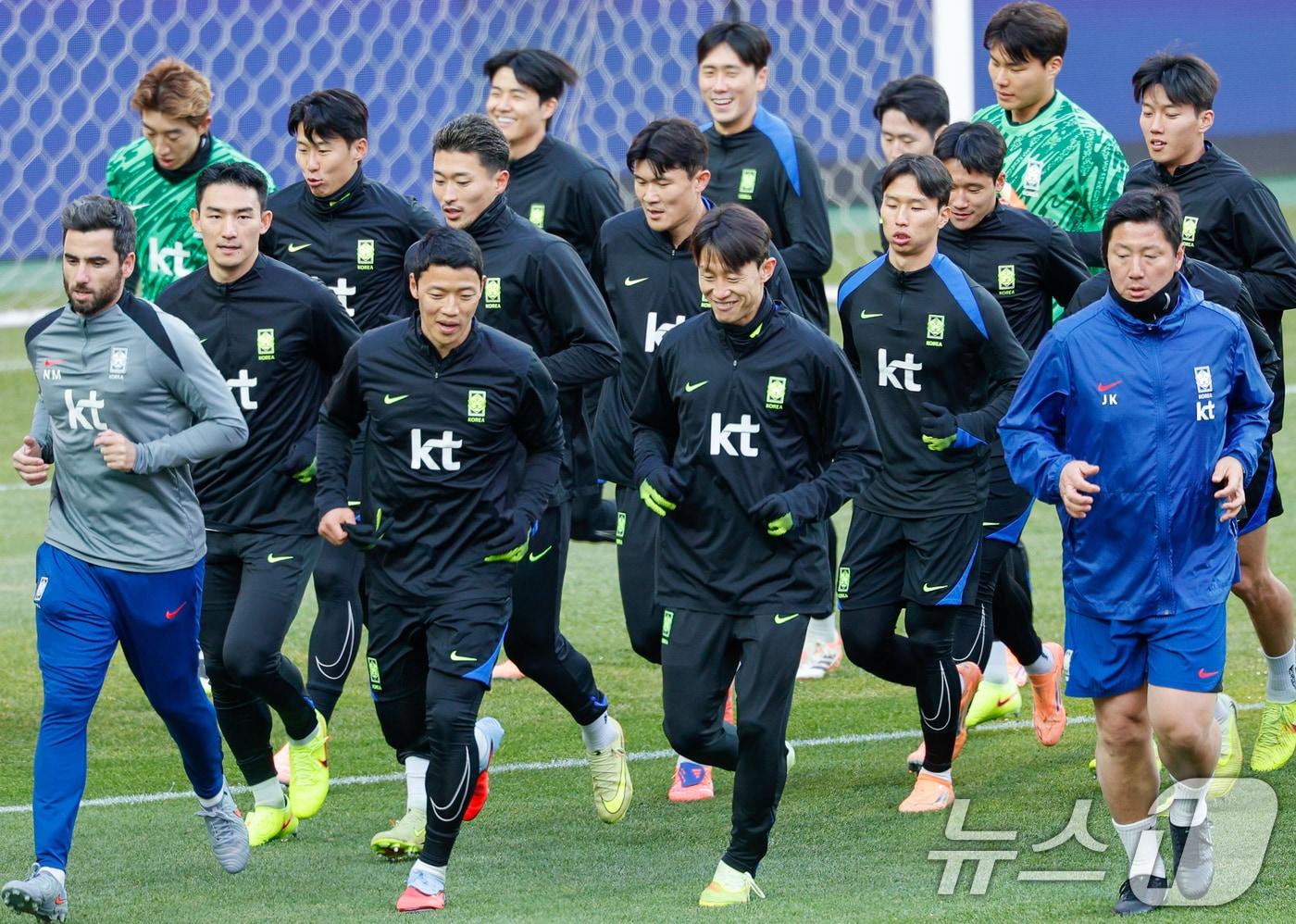 본문 이미지 - 대한민국 남자 축구 국가대표팀. ⓒ 뉴스1 안은나 기자
