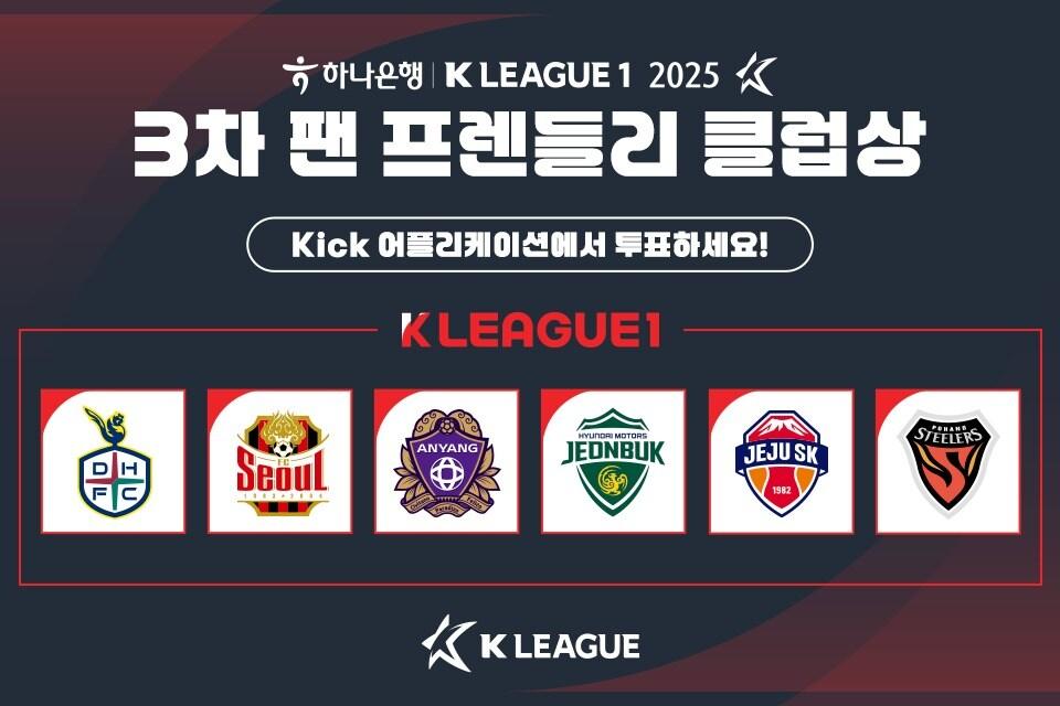 본문 이미지 - 가장 팬 친화적인 마케팅 활동을 펼친 K리그 구단을 선정하는 팬 투표가 진행된다. (한국프로축구연맹 제공)