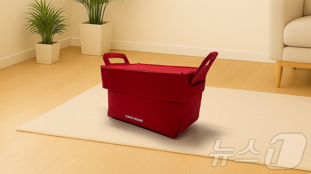 본문 이미지 - 그린펠트 수납박스(금호리조트 제공) 