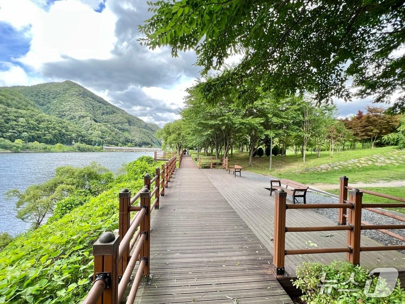 본문 이미지 - 대청호반 무장애 나눔길 (대전시 제공) / 뉴스1