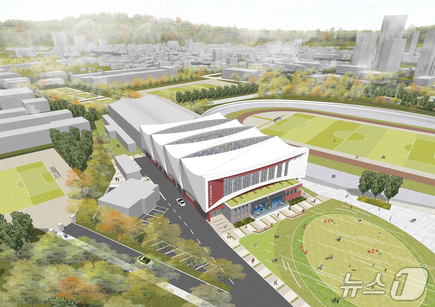 음성군 실내 테니스장 조감도.&#40;음성군 제공. 재판매 및 DB금지&#41;/뉴스1 