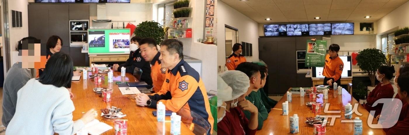 경기 평택소방서가 최근 외국인 근로자가 다수 근무 중인 농업 분야 사업장을 대상으로 화재예방 현장안전지도를 실시하고 있다. &#40;평택소방서 제공. 재판매 및 DB 금지&#41; 2025.11.18/뉴스1