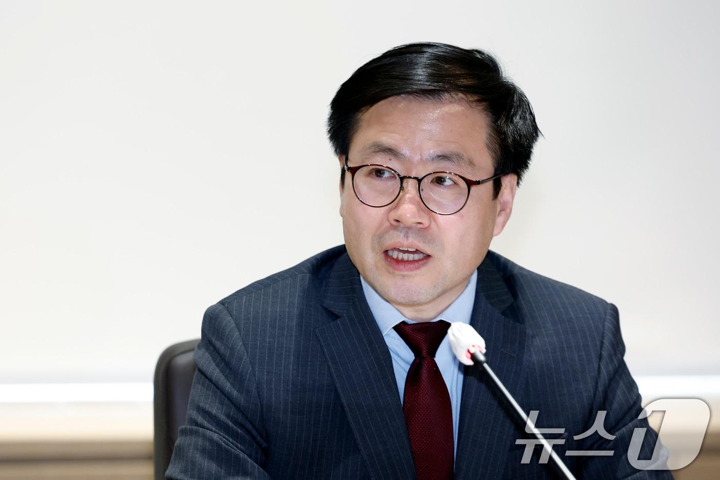 여한구 산업통상부 통상교섭본부장이 18일 오후 서울 강남구 삼성동 트레이드타워에서 열린 민관합동 무역장벽 대응 간담회에서 모두 발언을 하고 있다. 2025.11.18/뉴스1 ⓒ News1 박정호 기자