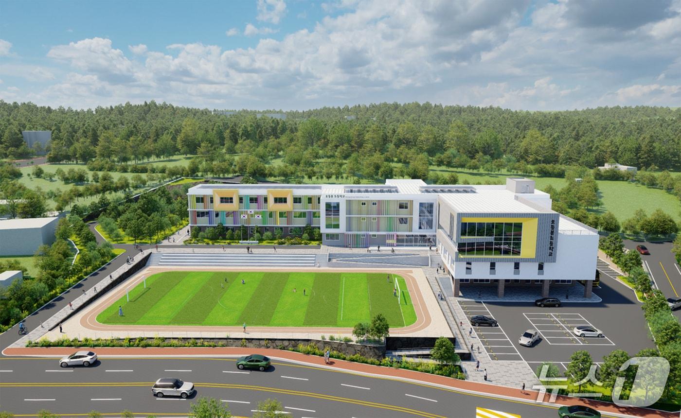 오등봉초등학교(가칭) 조감도  (호반건설 제공) 뉴스1 ⓒ News1