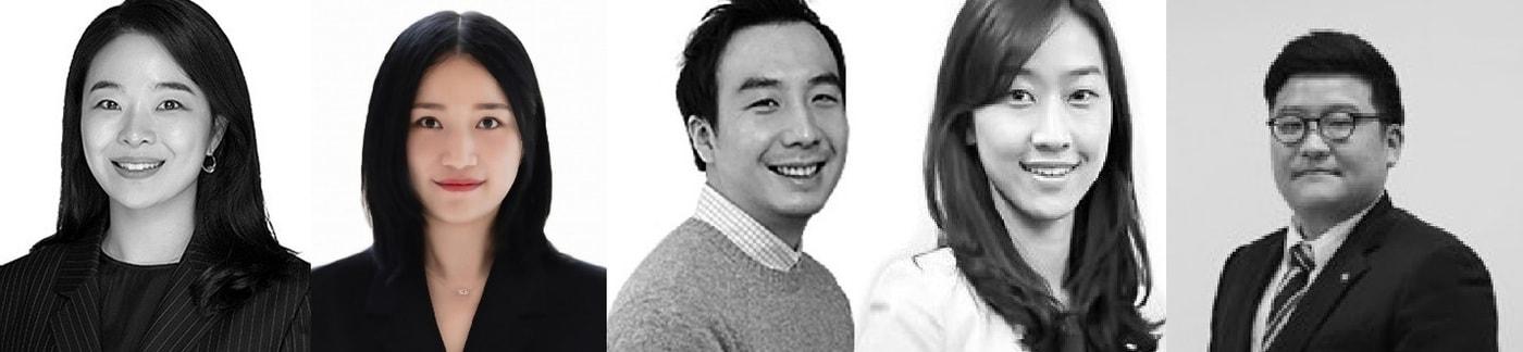 &#40;왼쪽부터&#41;김도영 CJ올리브영 뷰티MD 사업부장, 김수주 CJ올리브영 헬시라이프MD 사업부장, 오윤동 , CJ 4DPLEX Immersive Studio담당, 장나윤 CJ제일제당 식품 Protein 사업담당, 정인지 CJ대한통운 O-NE기획담당.&#40;CJ 제공&#41;