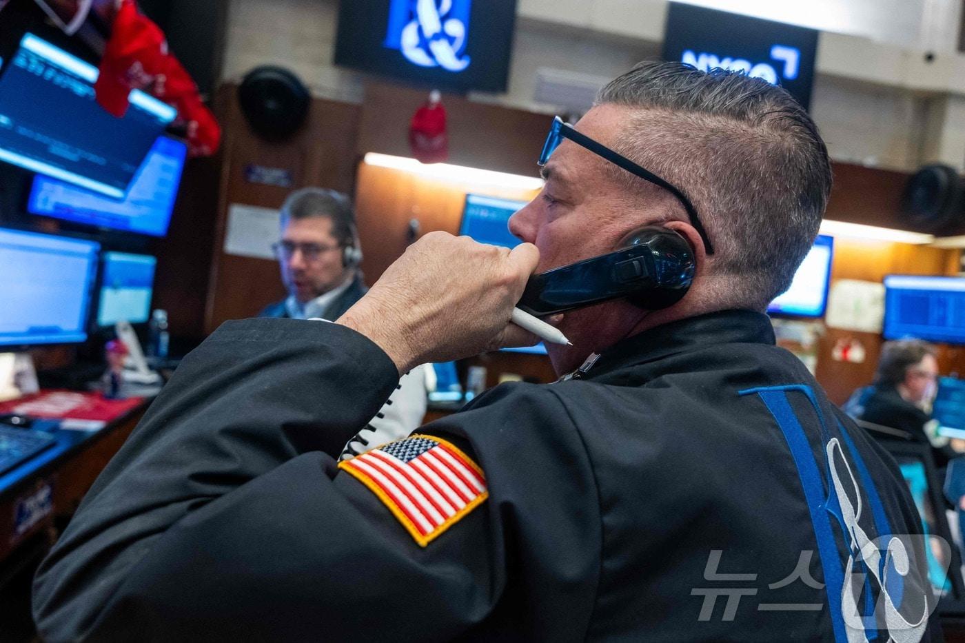 미증시 트레이더들.  ⓒ AFP=뉴스1