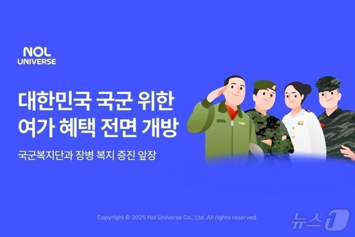 본문 이미지 - 대한민국 국군 위한 전용 여가 혜택 프로모션&#40;놀유니버스 제공&#41;