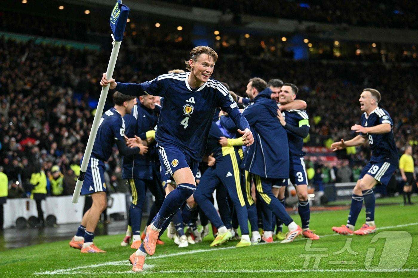 스코틀랜드가 월드컵 본선 진출에 성공했다. ⓒ AFP=뉴스1