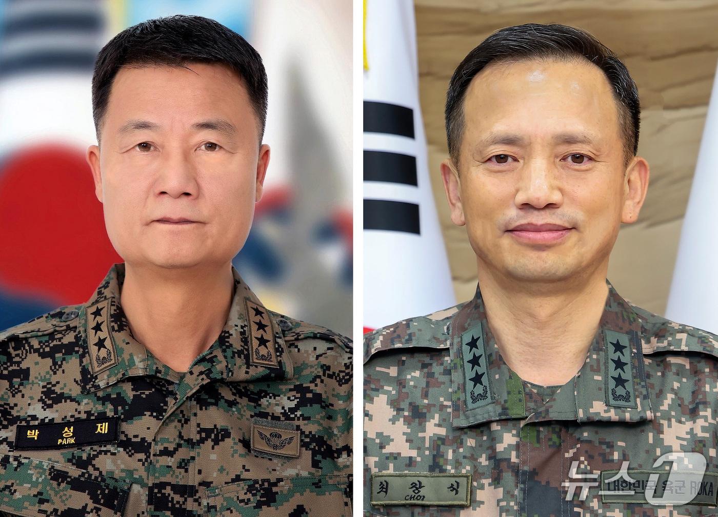 본문 이미지 - 영남대 출신 박성제&#40;왼쪽&#41;·최장식 육군 중장.&#40;영남대 제공. 재판매 및 DB금지&#41;