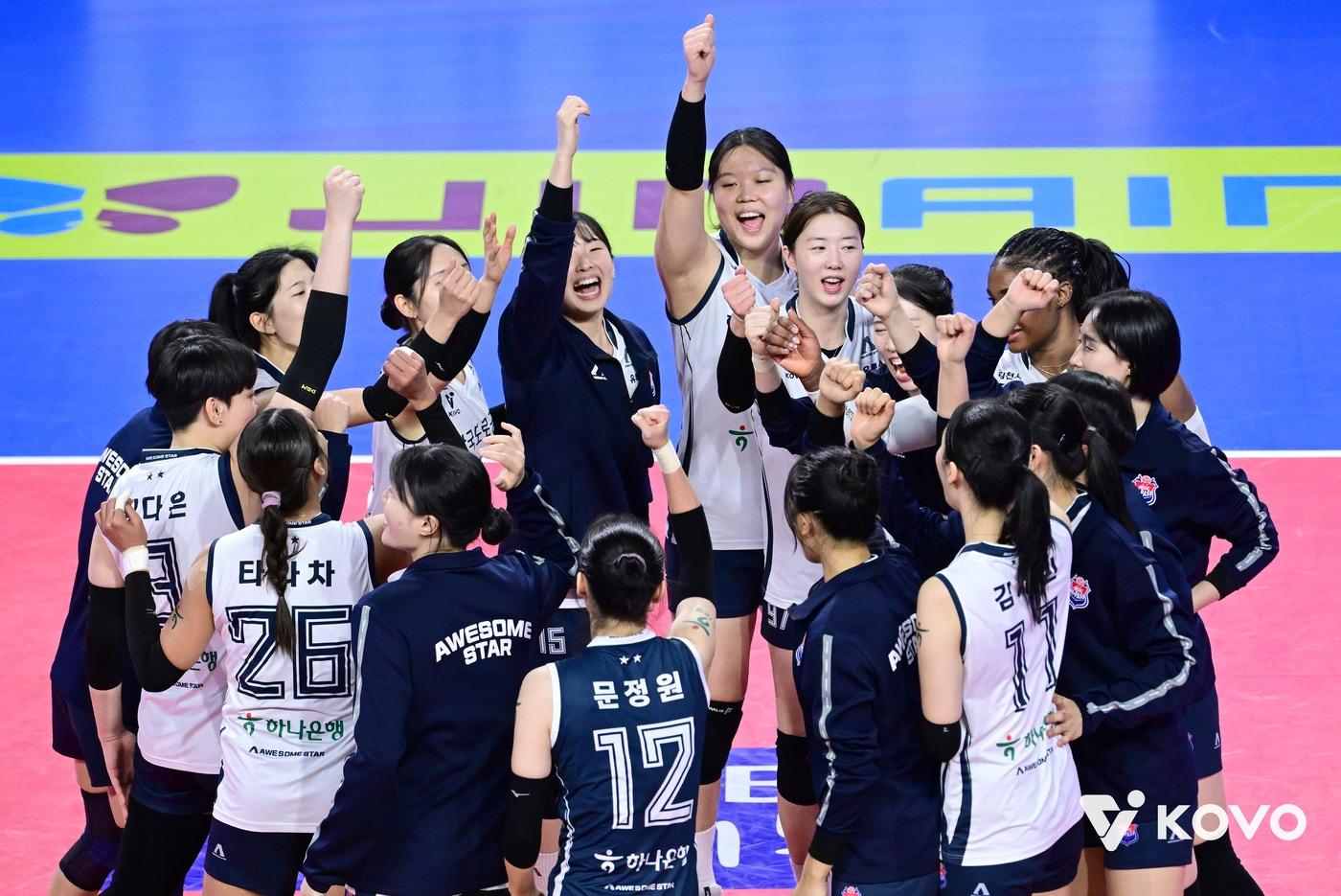 8연승을 달린 한국도로공사. &#40;KOVO 제공&#41;