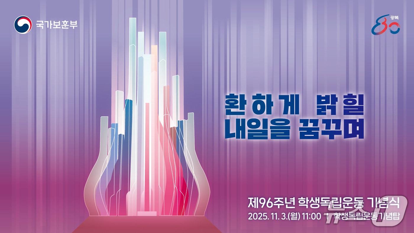 제96주년 학생독립운동 홍보 포스터.&#40;국가보훈부 제공&#41;