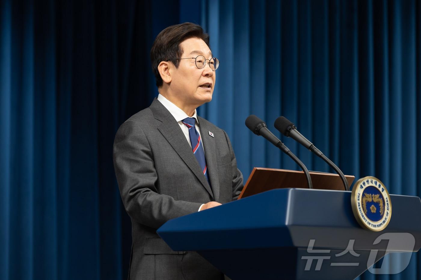 이재명 대통령이 지난 2일 서울 용산 대통령실 청사에서 공동언론발표를 하고 있다. &#40;대통령실 제공. 재판매 및 DB 금지&#41; 2025.11.2/뉴스1 ⓒ News1 이재명 기자