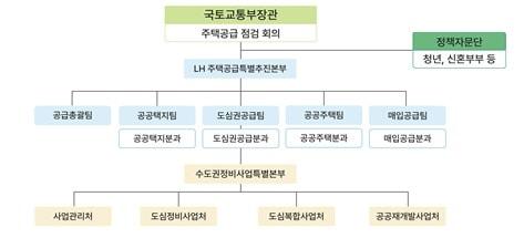 본문 이미지 - 주택공급 합동 전담 조직 구조도.&#40;국토부 제공&#41; / 뉴스1 ⓒ News1