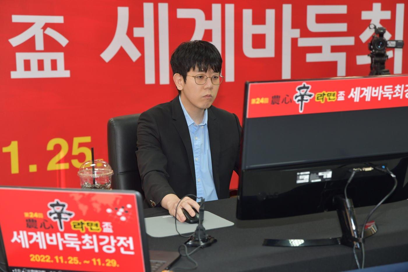 2022년 농심배에서 5연승을 기록한 강동윤 9단. &#40;한국기원 제공&#41;