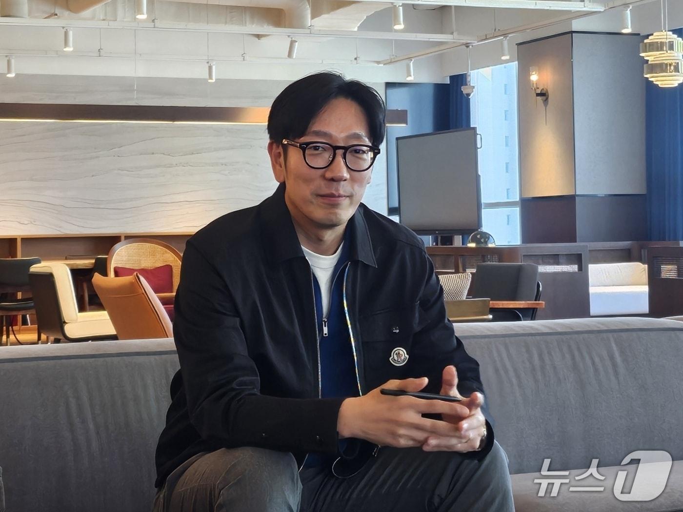 본문 이미지 - 김종협 파라메타 대표가 뉴스1과 인터뷰하고 있다.