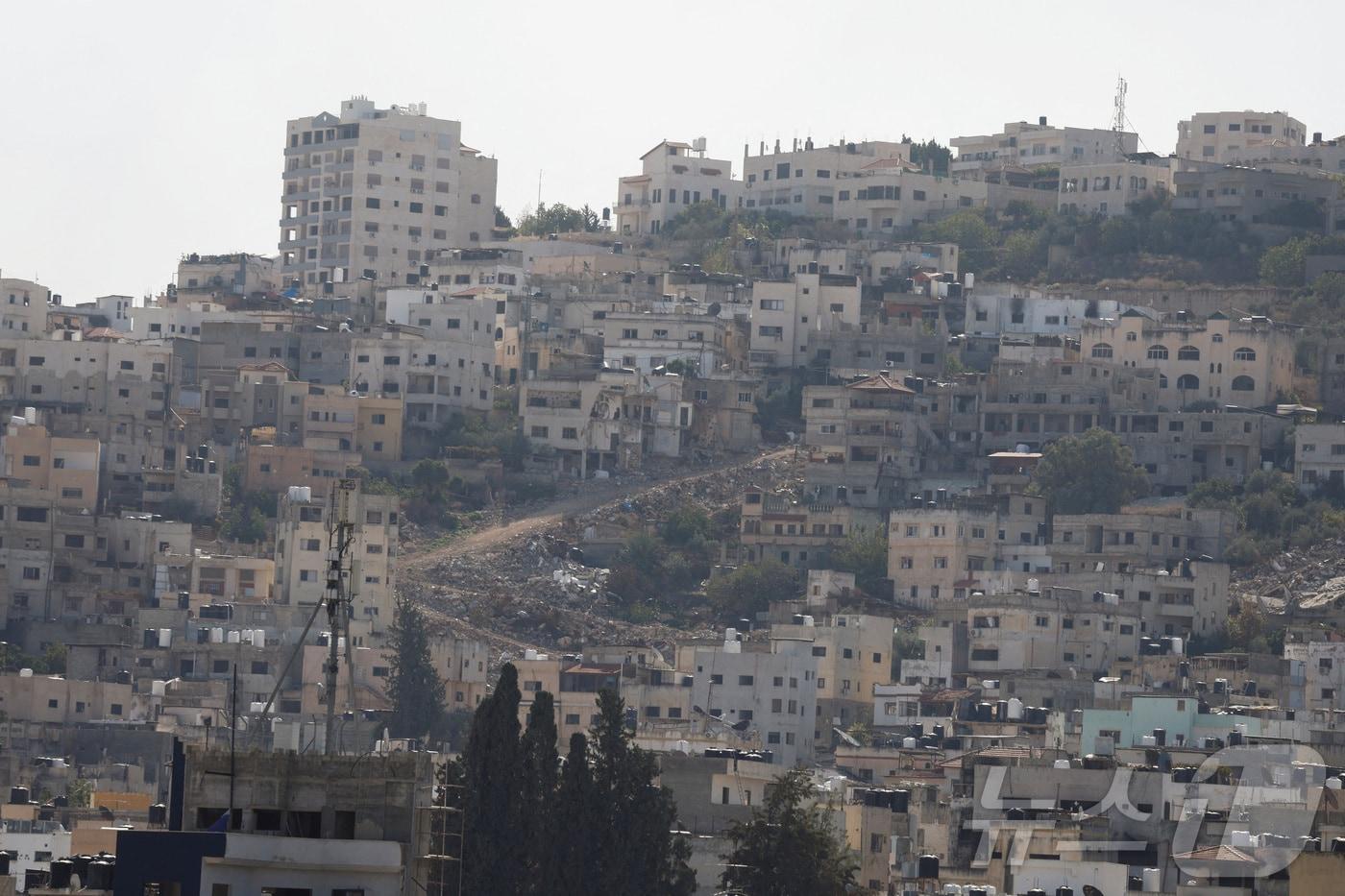 19일&#40;현지시간&#41; 촬영한 이스라엘이 점령하고 있는 서안지구 제닌 난민캠프 전경. 2025.11.19 ⓒ 로이터=뉴스1 ⓒ News1 김지완 기자